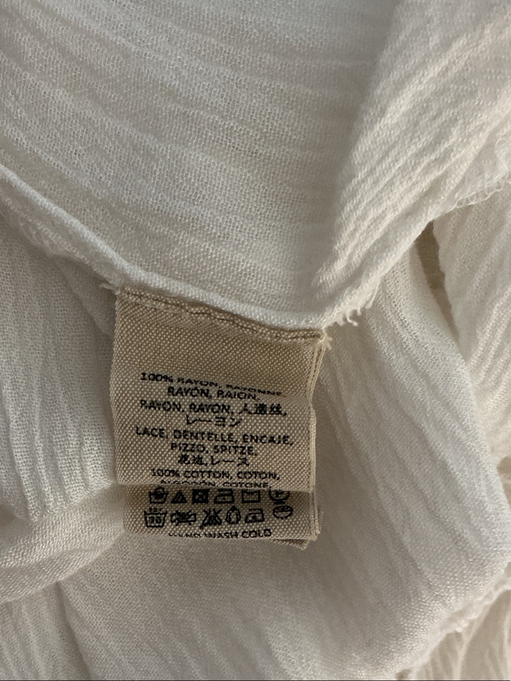 Free People Katie bird White Crochet-Detail Button Down Shirt - Picture 9 of 10